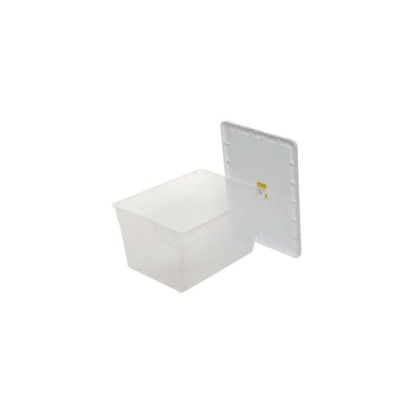 Sterilite Storage Tote W/ Lid, 14 gal, 23 in L x 16-1/4 in W x 12-3/8 in H, Clear, 8 PK 16598008 - main